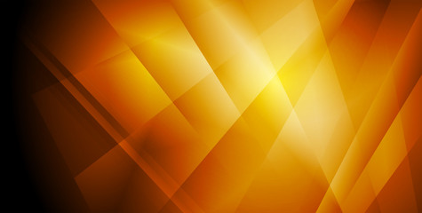 Dark orange glossy tech low poly abstract vector background