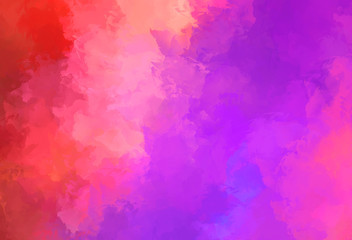 Abstract background of colorful brush strokes. Brushed vibrant wallpaper. Painted artistic creation. Unique and creative illustration.