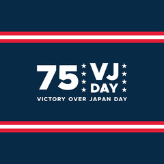 Obraz premium Happy VJ Day Vector Design Illustration