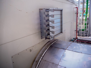 Air inlet filter of gas turbine generator systems in power plant.