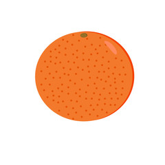 Orange orange isolated on white background. Fruit. Illustration.