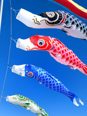 青空を泳ぐコイノボリ