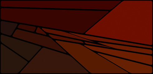 Colorful illustration with black space. Abstract geometric pattern. Mosaic background. Geometrical multicolored shapes.