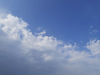 blue sky with clouds