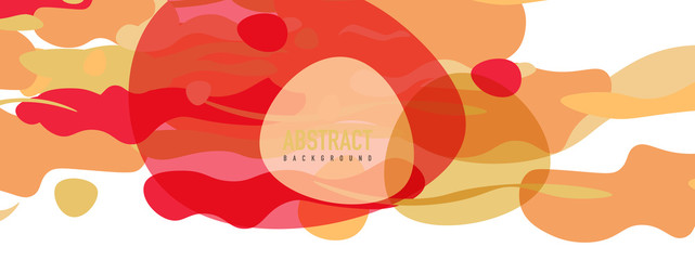 Trendy liquid style shapes abstract design, dynamic vector background for placards, brochures, posters, web landing pages, covers or banners