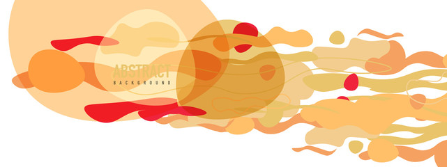 Trendy liquid style shapes abstract design, dynamic vector background for placards, brochures, posters, web landing pages, covers or banners