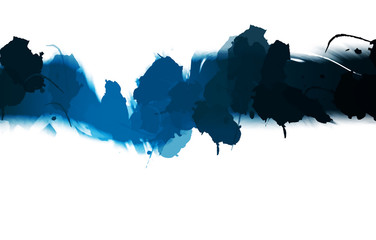 Painted artistic creation. Brushed vibrant wallpaper. Unique and creative illustration. Abstract background of colorful brush strokes.