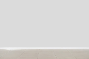 Light wall in empty room