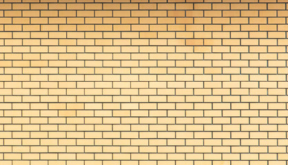 Yellow brick wall as abstract background