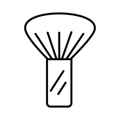 makeup brush element line style icon