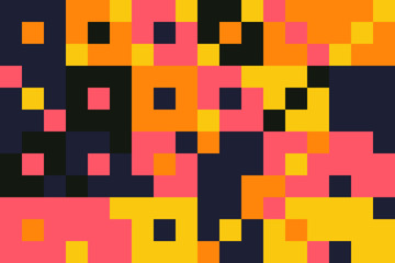 Mosaic Abstract Vector Pattern Design