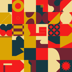 Square Abstract Vector Pattern Design