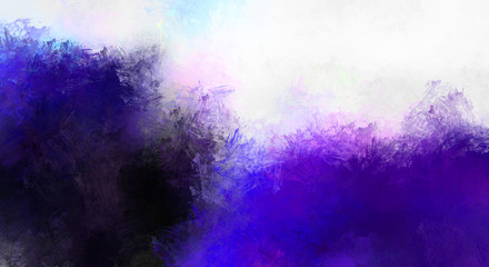 Abstract background of colorful brush strokes. Brushed vibrant wallpaper. Painted artistic creation. Unique and creative illustration.