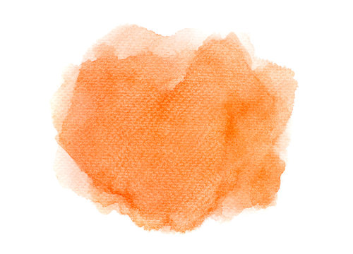 orange brush watercolor.