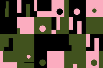 Bauhaus Abstract Vector Composition Design