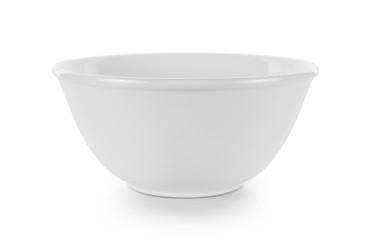 white bowl isolated on white background