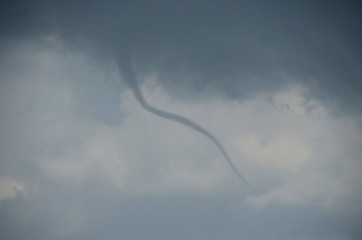 Small tornado in Denmark on a harsh summe day. This dornado did not caue any damage.