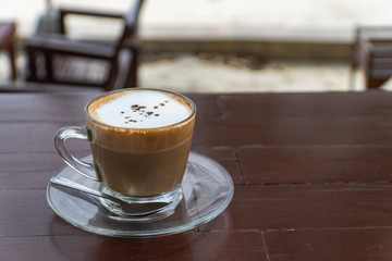 cup of cappuccino coffee 