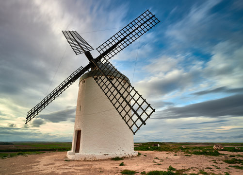 Windmill at Romeral village in Toledo