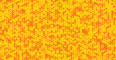 Abstract Color Halftone Dots generative art background illustration