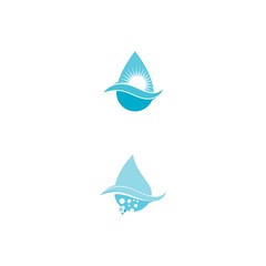 Water drop Logo Template vector