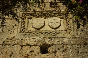 Greek ancient architecture. Rhodes island. Summer vacation. Euro-trip.