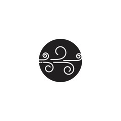 Wind vector icon design illustration