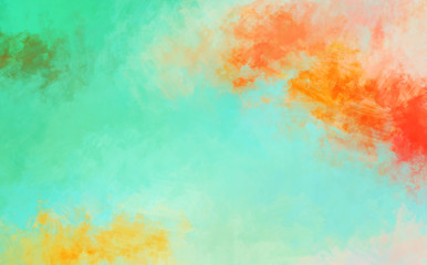 Brushed Painted Abstract Background. Brush stroked painting. Artistic vibrant and colorful wallpaper..