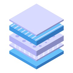 Diaper structure icon. Isometric of diaper structure vector icon for web design isolated on white background