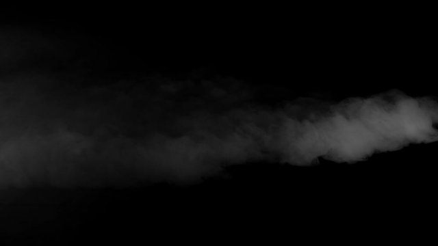Mystery atmospheric fog, spreading cloud of smoke, mist or dry ice. VFX