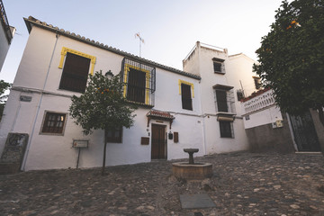 Fototapeta na wymiar Streets from Albaicin neighborhood at Granada, Andalusia, Spain.