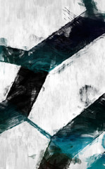 Rough brushstrokes on abstract background. Brush painting. Color strokes of paint. Unique wall art. Modern art on canvas. Colorful contemporary artwork.