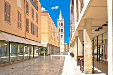 Fototapeta na wymiar Kaleralga, famous street in Zadar architecture view