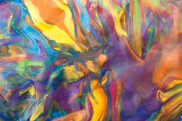 Colorful decorative marble background. Plasticine artwork texture.