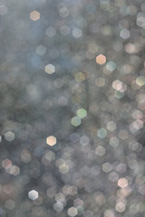 hexagonal bokeh of an old manual lens