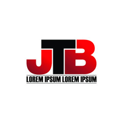 Letter JTB simple monogram logo design