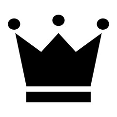 Crown icon with black color