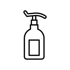 sanitizer spray icon black vector