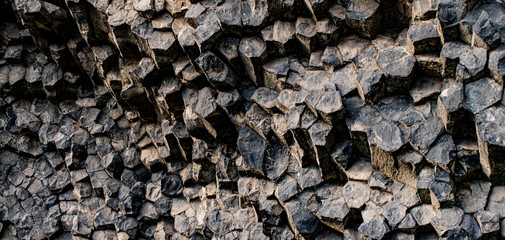 geological texture, basalt columns, natural background