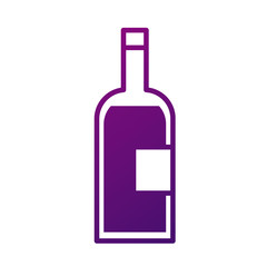 wine bottle drink gradient style