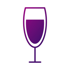 wine cup drink style gradient icon