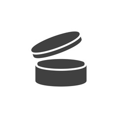 Product durability, packaging sign vector icon. filled flat sign for mobile concept and web design. glyph icon. Symbol, logo illustration. Vector graphics