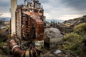 Coal-Fired Power Plant, Ikeshima: Wide View
