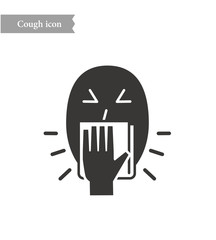 Sneezing and cough face icon