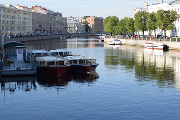 Fototapeta premium boat on the river