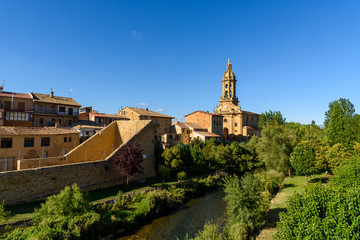 Fototapeta na wymiar Scenic view of Cuzcurrita del Rio Tiron a small town in La Rioja region of Spain