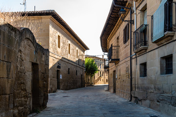 Fototapeta na wymiar Scenic view of Cuzcurrita del Rio Tiron a small town in La Rioja region of Spain