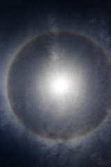 Obraz premium Sun halo in the sky