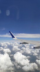 view from airplane window