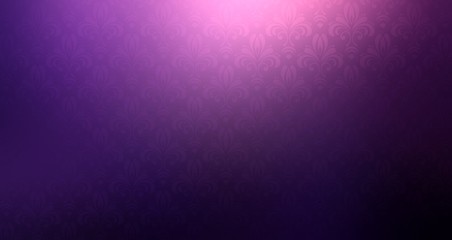 Purple dark wallpaper wide banner. Low light empty background. Smooth surface.